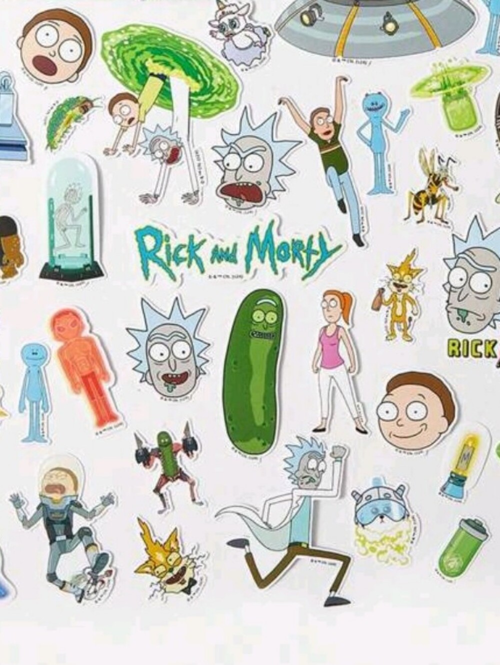 Rick and Morty Stickers Ten Pack